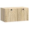 vidaXL Mobile Porta TV da Muro Rovere Sonoma 59,5 x 31 x 30 cm