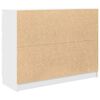 vidaXL Credenza Bianca 100x35x76 cm in Legno Multistrato