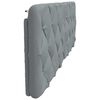 vidaXL Cuscino Testiera Grigio Chiaro 160 cm in Tessuto