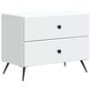 vidaXL Armadio da Notte con cassetto Bianco 62 x 34,5 x 47,5 cm