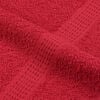 vidaXL Asciugamani FROGN 10 pz Rosso 100x200 cm 360 g/m&sup2;