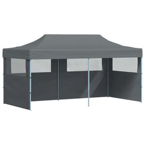 vidaXL Tenda Pieghevole Pop-Up con Pareti Laterali 3x6 m Antracite