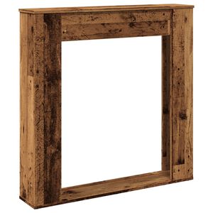 vidaXL Cornice per Camino Legno Antico 100x20x100 cm in Truciolato