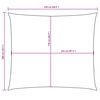 vidaXL Parasole a Vela in Tessuto Oxford Rettangolare 2x2,5m Bianco