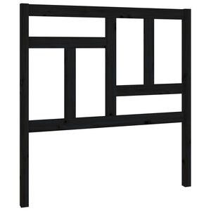 vidaXL Testiera per Letto Nera 95,5x4x100 cm in Legno Massello di Pino