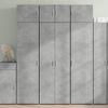 vidaXL Credenza Grigio Cemento 70x42,5x185 cm in Legno Ingegnerizzato