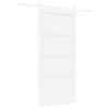 vidaXL Porta scorrevole Bianco 93 x 202 cm Pino massello