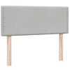 vidaXL Letto a Molle con Materasso e LED Grigio Chiaro 120x220cm Velluto