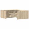 vidaXL Mobile Angolare Rovere Sonoma 200x40x45 cm in Truciolato
