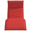 vidaXL Lettino Pieghevole Rosso 175x54x8,5 cm in Tessuto Oxford