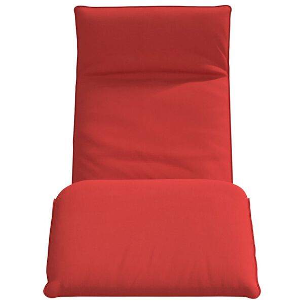 vidaXL Lettino Pieghevole Rosso 175x54x8,5 cm in Tessuto Oxford
