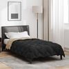 vidaXL Duvet Invernale Nero e Talpa 220 x 155 cm Microfibra