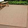vidaXL Tappeto ZIZUR Beige 200x200 cm Aspetto Iuta Interni ed Esterni