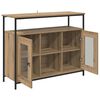 vidaXL Credenza Rovere artigianale 100 x 35 x 80 cm Legno multistrato