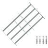 vidaXL Griglia di sicurezza per finestre con 4 barre trasversali 3 pz