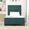 vidaXL Letto a molle con testiera Verde Scuro 120 x 190 cm Velluto