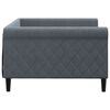 vidaXL Letto da Giorno Grigio Scuro 100x200 cm in Velluto