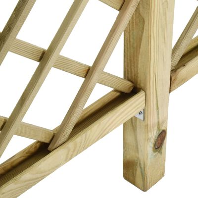 vidaXL Recinzione a Traliccio con Pergolato 300x50x200cm Legno di Pino