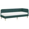 vidaXL Cornice del letto ad angolo Verde Scuro 80 x 200 cm Tessuto