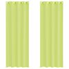 vidaXL Tende in Voile con Occhielli 2 pz Verde Mela 140x260 cm