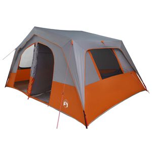 vidaXL Tenda Familiare 533 x 312 x 230 cm Grigio e arancione