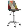 vidaXL Sedia da Pranzo Girevole in Tessuto Patchwork