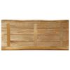 vidaXL Piano Tavolo Bordi Vivi 90x40x2,5cm Legno Massello Mango Grezzo