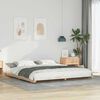 vidaXL Struttura letto a terra Marrone 200 x 210 cm