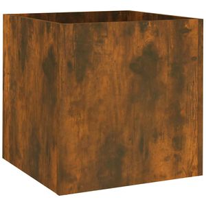 vidaXL Fioriera Rovere Fumo 40x40x40 cm in Legno Multistrato