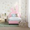 vidaXL Struttura letto per bambini con testata Rosa 70 x 140 cm PU