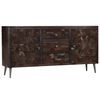 vidaXL Credenza in Legno Massello di Recupero 160x40x80 cm