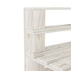 vidaXL Set Salotto da Giardino 8 pz Pallet in Legno Bianco