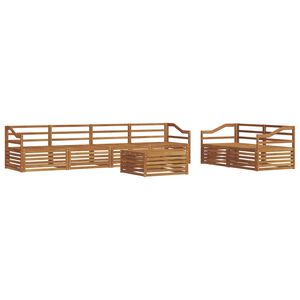 vidaXL Set di divani da esterno 7 pcs Naturale