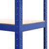 vidaXL Mensole Portaoggetti 2 pz Blu 80x40x160 cm in Acciaio e MDF