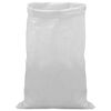 vidaXL Sacchi Intrecciati 10 pz Bianco 60 x 110 cm PP