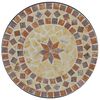 vidaXL Tavolino Bistrot con Mosaico Terracotta e Bianco Ceramica