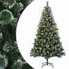 vidaXL Albero di Natale artificiale 120 cm 150 LED Bianco caldo