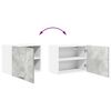 vidaXL Armadio pensile 2 pcs Grigio Cemento e Bianco 50 x 31 x 40 cm