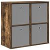 vidaXL Credenza Rovere fum&eacute; 68,5 x 32 x 67 cm