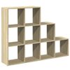 vidaXL Libreria 4 Ripiani Rovere Sonoma 137,5x29x103,5 cm Truciolato