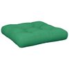 vidaXL Cuscino per Pallet Verde 50x50x12 cm in Tessuto