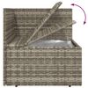 vidaXL Set Divani da Giardino 9 pz con Cuscini in Polyrattan Grigio