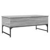 vidaXL Tavolino Salotto Grigio Sonoma 100x50x40cm Multistrato Metallo