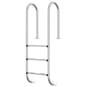vidaXL Scala per Piscina 54x38x158 cm Acciaio Inox 304