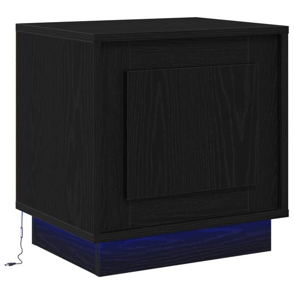 vidaXL Armadio da Notte Nero 44 x 34,5 x 45 cm Legno multistrato