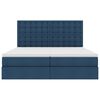 vidaXL Letto con Contenitore Blu 200 x 200 cm Pelle Sintetica