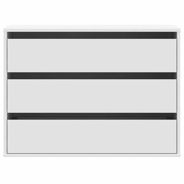 vidaXL Cassettiera Bianca 80x41x58 cm in Legno Multistrato