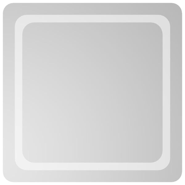 vidaXL Specchio da Bagno con Luci LED 60x60 cm