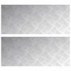 vidaXL Gradini per Scale 2 pz 70 x 30 cm Argento Alluminio