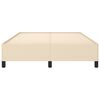 vidaXL Giroletto senza Materasso Crema 140x190 cm in Tessuto